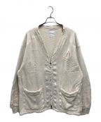 ANCELLM×WISMアンセルム×ウィズム）の古着「DAMAGE SWEAT CARDIGAN」｜ホワイト