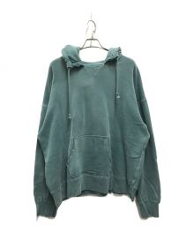 ANCELLM（アンセルム）の古着「DAMAGE SWEAT HOODIE EX」｜グリーン