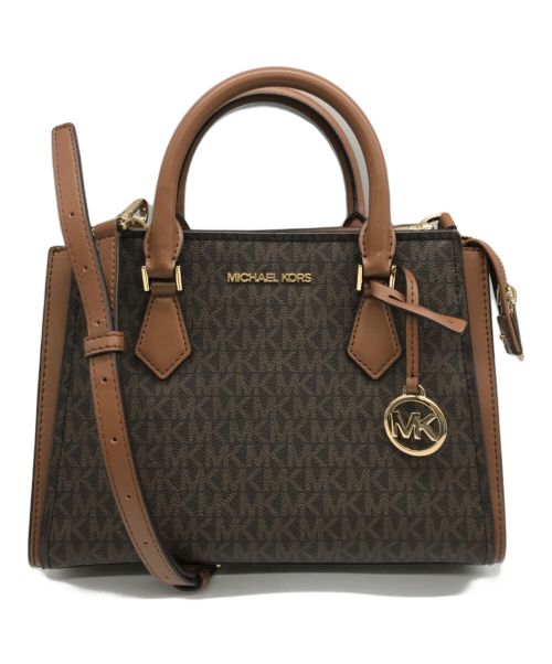 MICHAEL KORS（マイケルコース）MICHAEL KORS (マイケルコース) 2wayシグネチャーショルダーバック ブラウンの古着・服飾アイテム