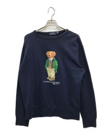 POLO RALPH LAUREN（ポロ・ラルフローレン）の古着「ポロベアクルーネックスウェット」｜ネイビー