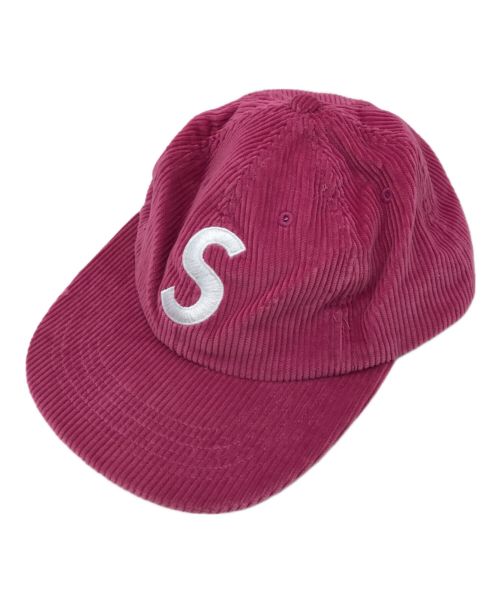 SUPREME（シュプリーム）Supreme (シュプリーム) Corduroy S Logo 6 Panel ピンクの古着・服飾アイテム