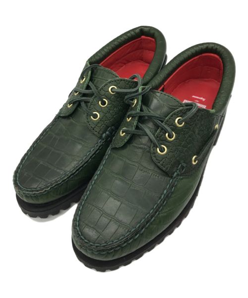 SUPREME（シュプリーム）SUPREME (シュプリーム) Timberland (ティンバーランド) 3-Eye Classic Lug Shoe グリーン サイズ:8の古着・服飾アイテム