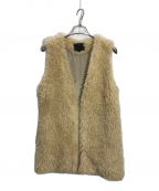 FLORENTフローレント）の古着「FAUX FUR VEST」｜ベージュ