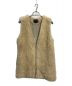 FLORENT（フローレント）の古着「FAUX FUR VEST」｜ベージュ