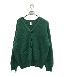 MEIAS（メイアス）の古着「SUPER KID MOHAIR V CADIGAN」｜グリーン