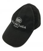 BALENCIAGAバレンシアガ）の古着「BB MODE LOGO EMBROIDERY CAP」｜ブラック