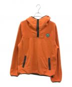 Outdoor Afro×REIアウトドアアフロ×レイ）の古着「Half Zip Polar Fleece Hoody(ハーフ ジップ ポウラ フリース フーディ)」｜オレンジ