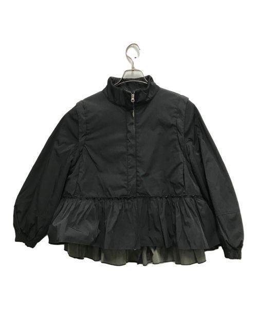 MARILYN MOON（マリリンムーン）MARILYN MOON (マリリンムーン) ２way ruffles down like blouson ブラック サイズ:FREEの古着・服飾アイテム