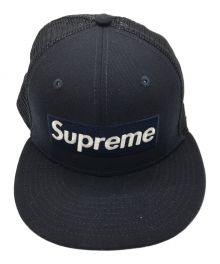 SUPREME×New Era（シュプリーム×ニューエラ）の古着「BOX LOGO MESHキャップ」｜ネイビー