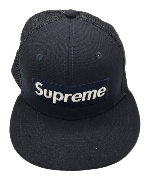 SUPREME（シュプリーム）Supreme (シュプリーム) New Era (ニューエラ) BOX LOGO MESHキャップ ネイビーの古着・服飾アイテム