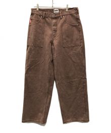 9090（9090）の古着「King Logo Vintage Baker Pants」｜ブラウン