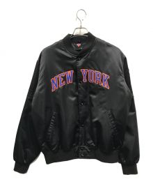 KITH（キス）の古着「Knicks Satin Bomber Jacket」｜ブラック