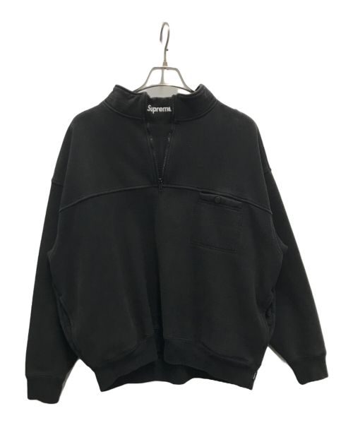 SUPREME（シュプリーム）Supreme (シュプリーム) Washed Half Zip Pullover ブラック サイズ:Mの古着・服飾アイテム