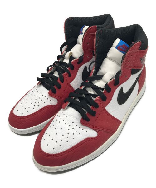 NIKE（ナイキ）NIKE (ナイキ) Spiderman (スパイダーマン) Air Jordan 1 Origin Story レッド サイズ:29cmの古着・服飾アイテム