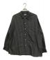 STEVEN ALAN（スティーブンアラン）の古着「T/C CHECK TRIPLE-STICH CAMP COLLAR SHIRT(ティー シー チェック トリプル ステッチ キャンプ カラー シャツ)」｜ネイビー