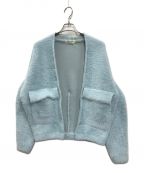 HeRIN.CYEヘリンドットサイ）の古着「Shaggy cardigan」｜ブルー