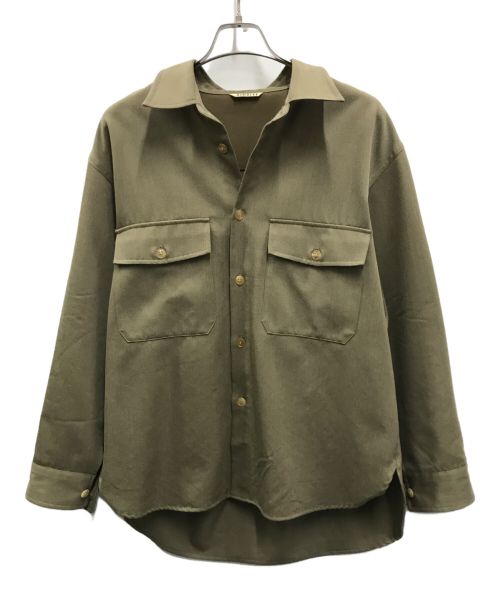 AURALEE（オーラリー）AURALEE (オーラリー) WOOL KID MOHAIR GABARDINE SHIRTS ベージュ サイズ:4の古着・服飾アイテム