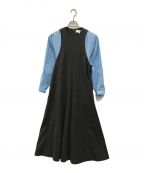 ENFOLDエンフォルド）の古着「TANK-TOP LAYERED DRESS」｜グレー