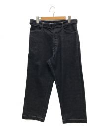 BLURHMS（ブラームス）の古着「12.9oz Denim Long Belted Pants」｜インディゴ