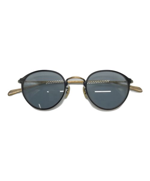 OLIVER PEOPLES（オリバーピープルズ）OLIVER PEOPLES (オリバーピープルズ) DAWSON ブルー×ゴールドの古着・服飾アイテム