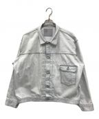 New Manualニュー・マニュアル）の古着「#023 LV T-BACK DENIM JACKET BLEACH」｜ブルー