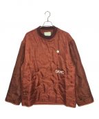 OAMC RE:WORKオーエーエムシー リワーク）の古着「PEACEMAKER WORK QUILTED SWEATSHIRT(ピースメーカー　ワーク　キルト　スウェットシャツ)」｜ブラウン