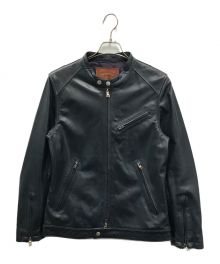 The Duffer of ST.George（ザ ダファーオブセントジョージ）の古着「INDIGO LABEL SINGLE RIDERS JACKET」｜ネイビー