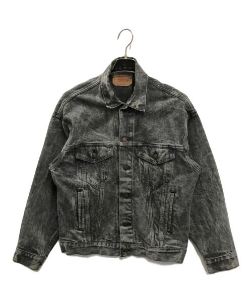 LEVI'S（リーバイス）LEVI'S (リーバイス) ケミカルウォッシュブラックデニムジャケット ブラック サイズ:Sの古着・服飾アイテム