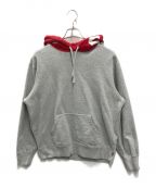 SUPREMEシュプリーム）の古着「Contrast Hooded Sweatshirt」｜グレー×レッド