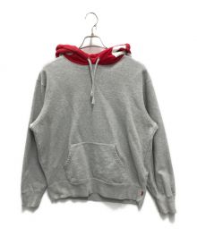 SUPREME（シュプリーム）の古着「Contrast Hooded Sweatshirt」｜グレー×レッド