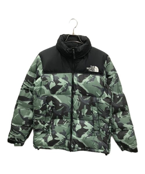 THE NORTH FACE（ザ ノース フェイス）THE NORTH FACE (ザ ノース フェイス) NV NUPTSE JACKET グリーン×ブラック サイズ:Lの古着・服飾アイテム