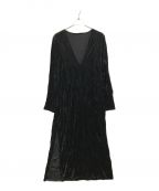 CITYSHOPシティショップ）の古着「CRASH VELVET LEANN DRESS」｜ブラック