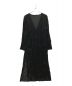 CITYSHOP（シティショップ）の古着「CRASH VELVET LEANN DRESS」｜ブラック