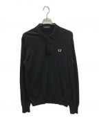 FRED PERRYフレッドペリー）の古着「Classic Knitted Long sleeve Shirt」｜ブラック