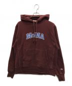 Champion REVERSE WEAVE×MoMAチャンピオン リバース ウィーブ×モマ）の古着「プルオーバーパーカー」｜ボルドー