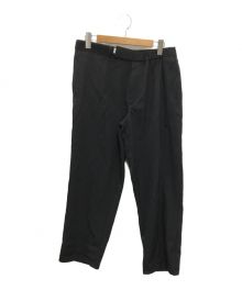 Graphpaper（グラフペーパー）の古着「Salvage Wool Wide Tapered Chef Pants(サルベージ ウール ワイド テーパード シェフ パンツ)」｜ネイビー