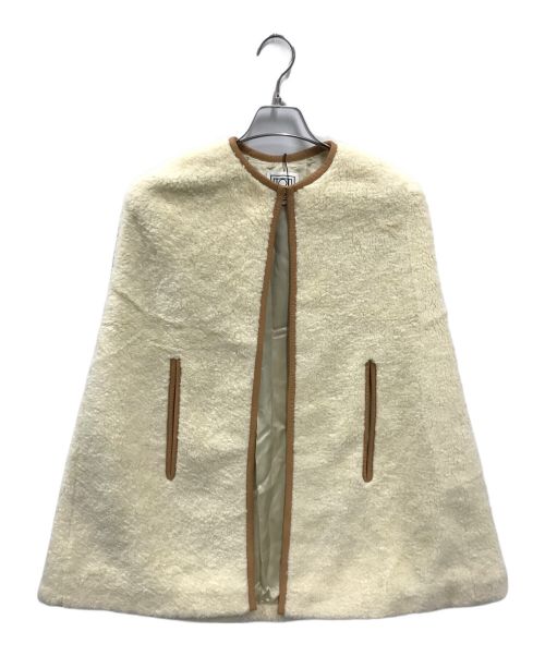 toteme（トーテム）toteme (トーテム) Faux-Fur Mellac Cape(フォー ファーメラック ケープ) ホワイト サイズ:Sの古着・服飾アイテム