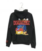 DEATH ROW RECORDS×SHOEPALACEデスロウレコーズ×）の古着「SNOOP DOGG DOGGYSTYLE(スヌープ ドッグ ドギースタイル) パーカー」｜ブラック