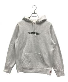 SUPREME（シュプリーム）の古着「Motion Logo Hooded Sweatshirt(モーション ロゴ フーデッド スウェットシャツ)」｜グレー