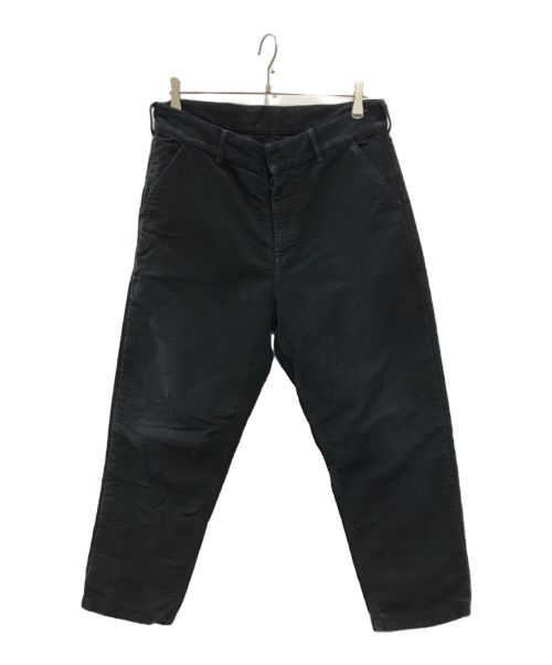 Porter Classic（ポータークラシック）Porter Classic (ポータークラシック) MOLESKIN CROPPED PANTS ブラック サイズ:Mの古着・服飾アイテム