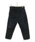 Porter Classic（ポータークラシック）の古着「MOLESKIN CROPPED PANTS」｜ブラック