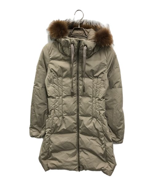 MONCLER（モンクレール）MONCLER (モンクレール) Nim Giubbotto ロングダウンコート ベージュの古着・服飾アイテム