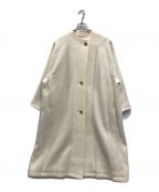 Lourenローレン）の古着「volume shaggy long coat」｜ホワイト