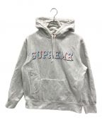 SUPREMEシュプリーム）の古着「Drop Shadow Hooded Sweatshirt(ドロップ シャドウ フーデッド スウェットシャツ)」｜グレー