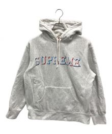 SUPREME（シュプリーム）の古着「Drop Shadow Hooded Sweatshirt(ドロップ シャドウ フーデッド スウェットシャツ)」｜グレー