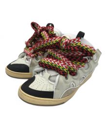 LANVIN（ライバン）の古着「CURB SNEAKERS」｜ホワイト×ブラック