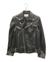 MAISON SPECIAL（メゾンスペシャル）の古着「Dress-Fit Sheep Leather Double Rider Jacket(ドレス フィット シープ レザー ダブル ライダー ジャケット)」｜ブラック