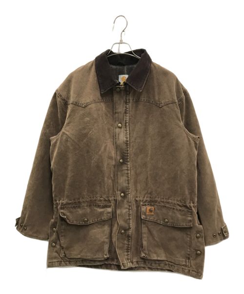 CarHartt（カーハート）CarHartt (カーハート) ［古着］内ブランケットダックワークジャケット ブラウン サイズ:記載なしの古着・服飾アイテム