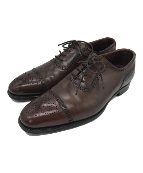 Crockett & Jones（クロケット＆ジョーンズ）Crockett & Jones (クロケット＆ジョーンズ) メダリオンシューズ ブラウン サイズ:6 1/2Dの古着・服飾アイテム