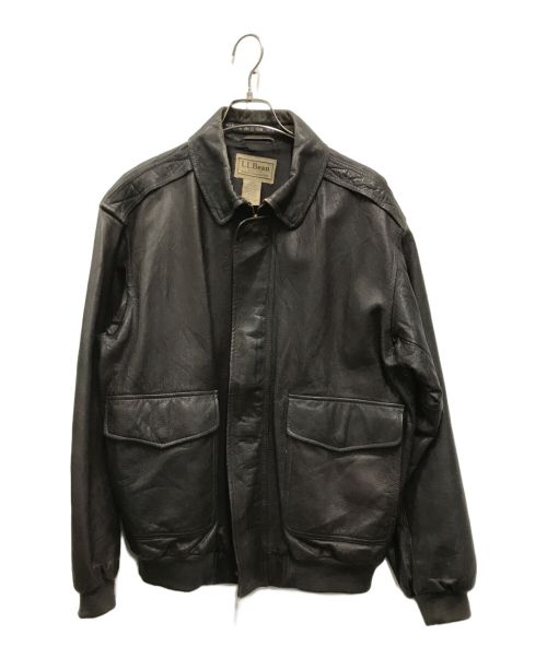 L.L.Bean（エルエルビーン）L.L.Bean (エルエルビーン) A-2 LEATHER JACKET ブラウン サイズ:Lの古着・服飾アイテム